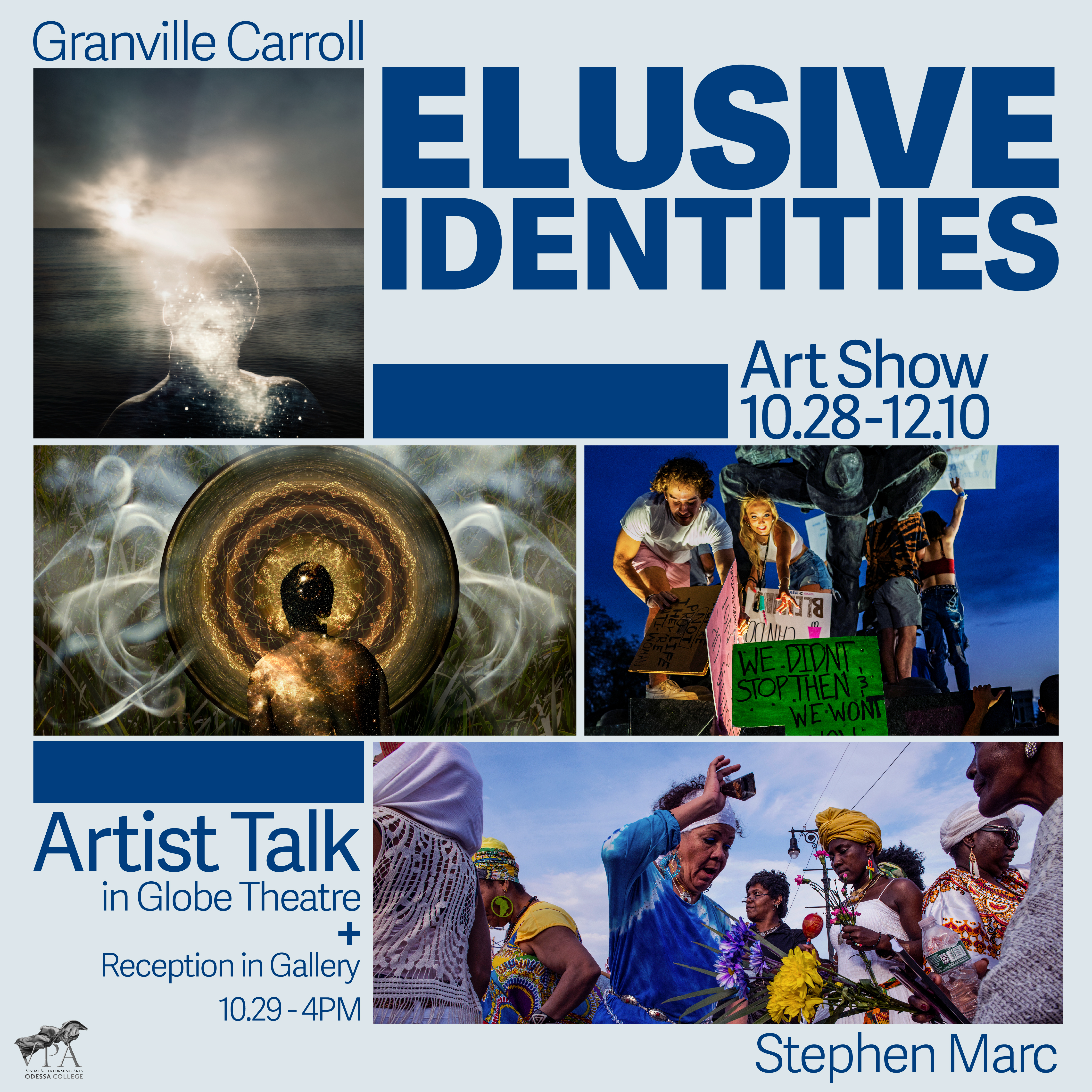 Odessa College Welcomes New Art Exhibit “Elusive Identities” in the Phillips Goff Gallery