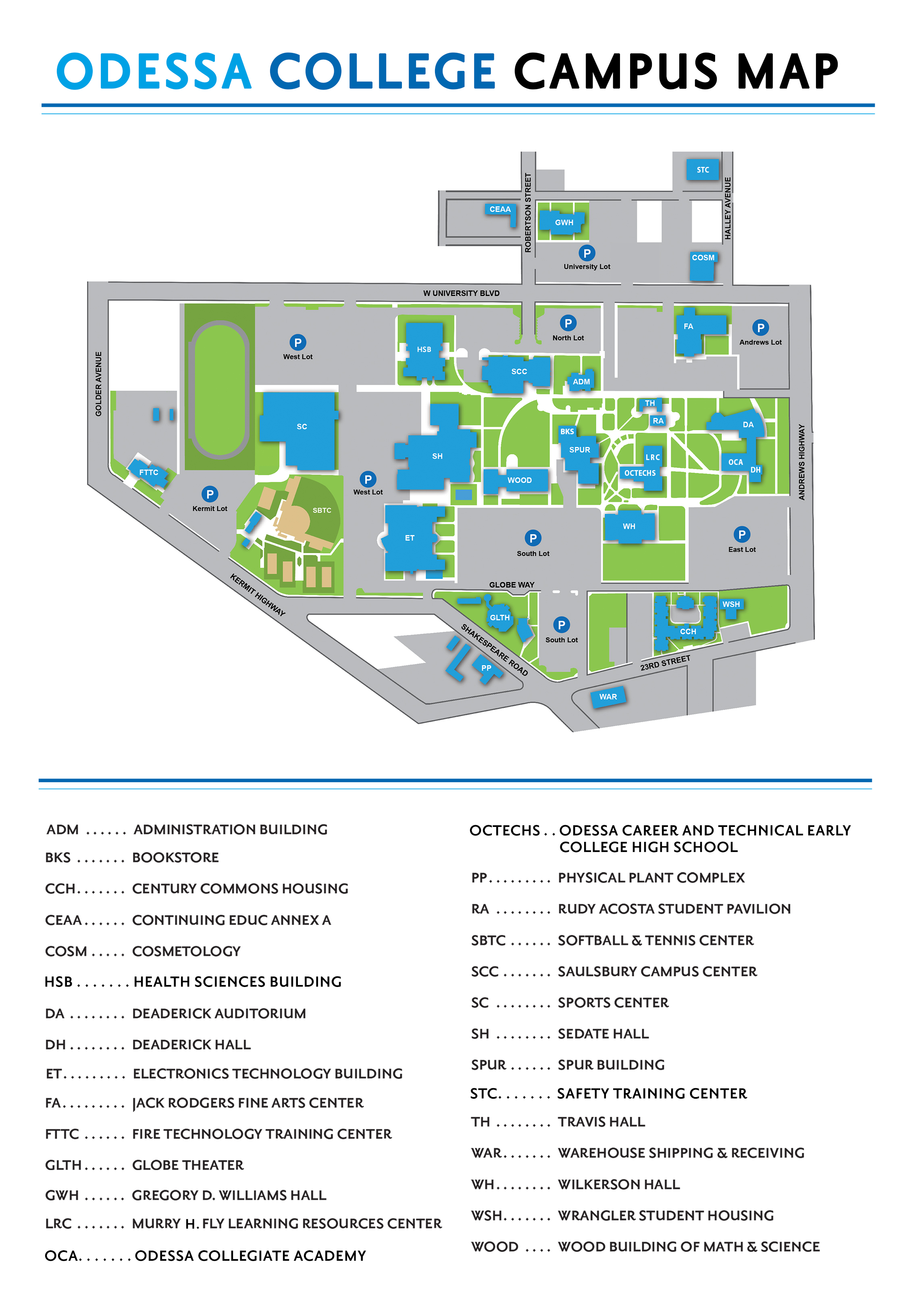 Odessa College - Map
